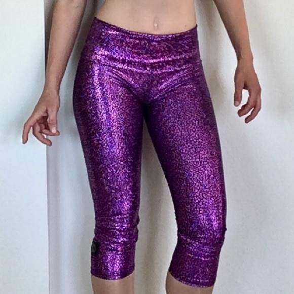 $88 New Purusha People Yoga leggings Capri XS XS Burning Man Festval - Picture 2 of 4